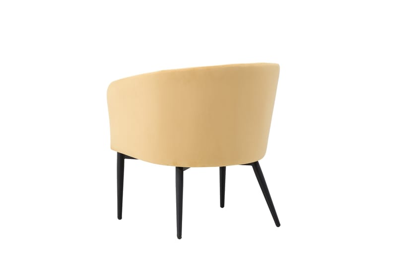 Lenestol Fluffy - Gul - Møbler - Stoler & lenestoler - Lenestoler - Klubblenestol