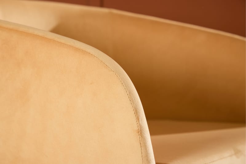 Lenestol Fluffy - Gul - Møbler - Stoler & lenestoler - Lenestoler - Klubblenestol