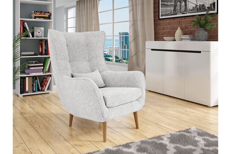 Lenestol - Grå - Møbler - Stoler & lenestoler - Lenestoler