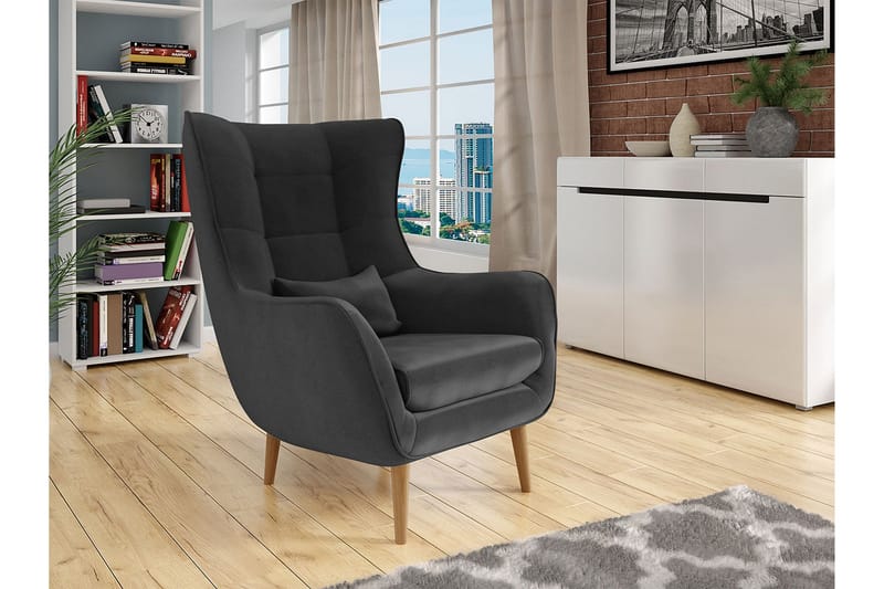 Lenestol - Grå - Møbler - Stoler & lenestoler - Lenestoler