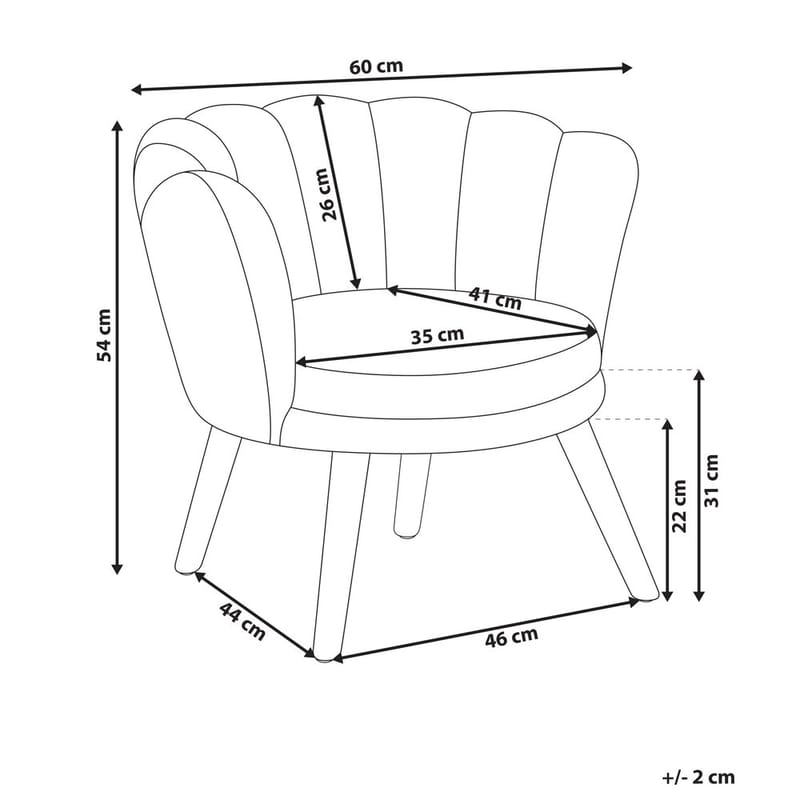 Lenestol Halby - Rosa, lyst tre - Møbler - Stoler & lenestoler - Lenestoler - Howard lenestol