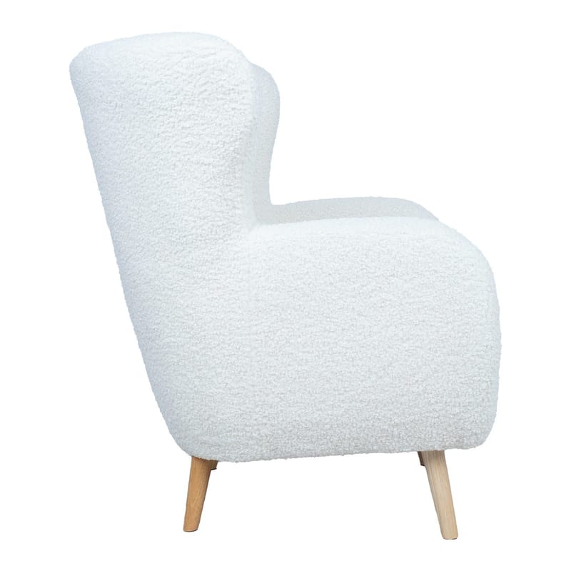 Lenestol HOME4YOU Elisa varm hvit - varmhvit - Møbler - Stoler & lenestoler - Lenestoler - Klubblenestol