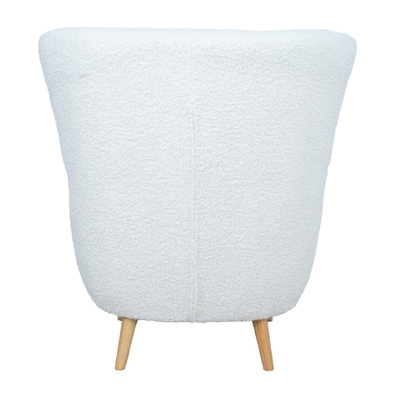 Lenestol HOME4YOU Elisa varm hvit - varmhvit - Møbler - Stoler & lenestoler - Lenestoler - Klubblenestol