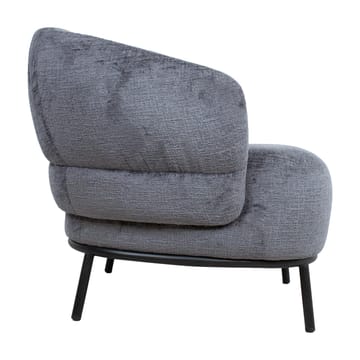 Lenestol HOME4YOU Gemala 100x40xh115 cm, svart - mørkegrå - Møbler - Stoler & lenestoler - Lenestoler - Klubblenestol