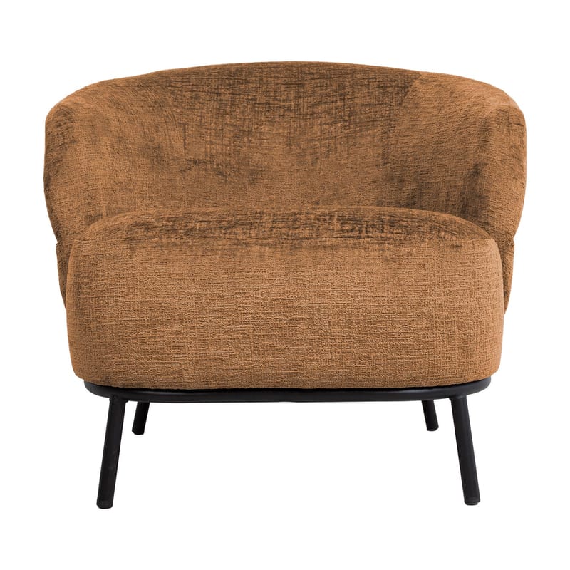 Lenestol HOME4YOU Gemala 150x40xh80 cm, svart - oransje - Møbler - Stoler & lenestoler - Lenestoler - Klubblenestol