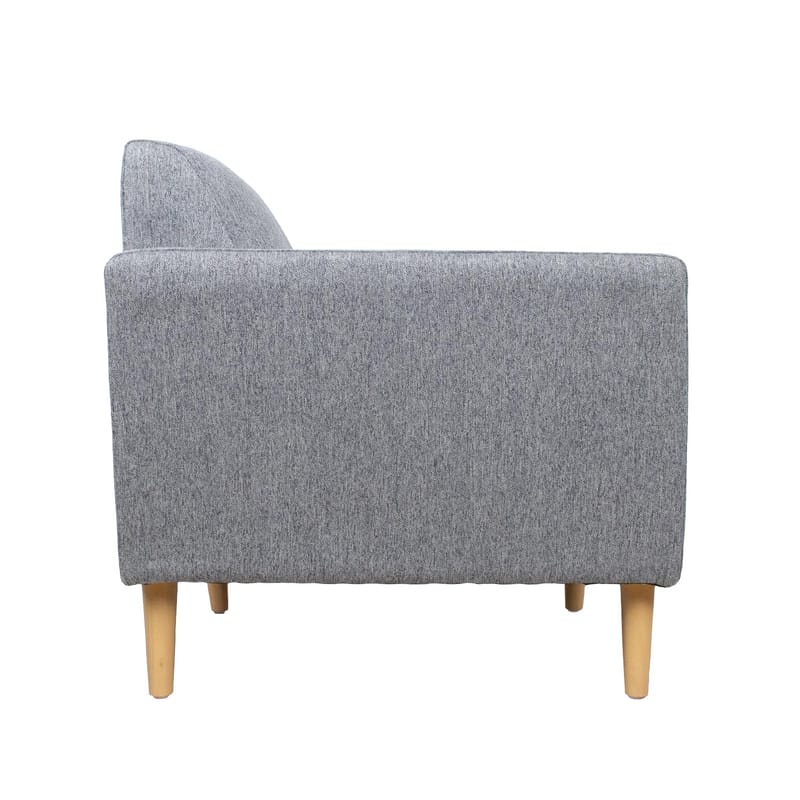 Lenestol HOME4YOU Kaili grå - Grå - Møbler - Stoler & lenestoler - Lenestoler - Klubblenestol