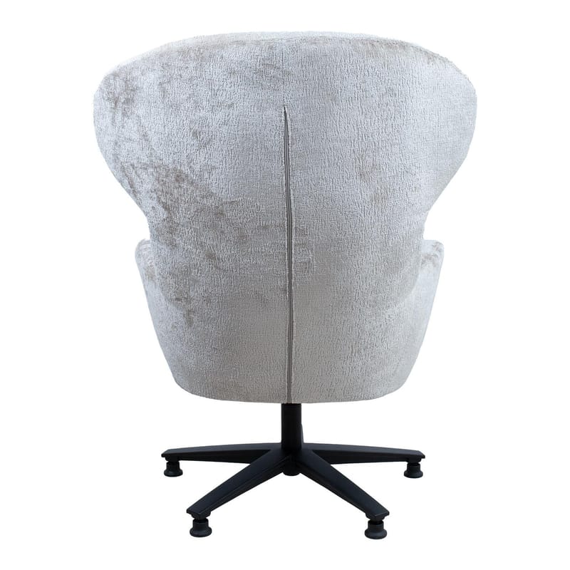 Lenestol HOME4YOU Karolina 100x40xh140 cm, eik - Kremhvit - Møbler - Stoler & lenestoler - Lenestoler - Ørelappstol