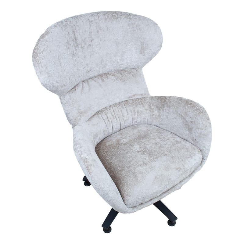 Lenestol HOME4YOU Karolina 100x40xh140 cm, eik - Kremhvit - Møbler - Stoler & lenestoler - Lenestoler - Ørelappstol