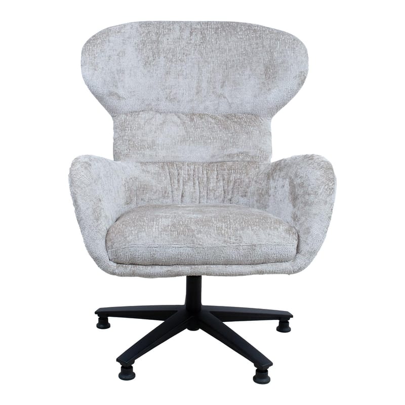 Lenestol HOME4YOU Karolina 100x40xh140 cm, eik - Kremhvit - Møbler - Stoler & lenestoler - Lenestoler - Ørelappstol