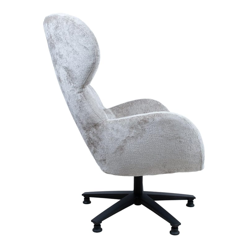 Lenestol HOME4YOU Karolina 100x40xh140 cm, eik - Kremhvit - Møbler - Stoler & lenestoler - Lenestoler - Ørelappstol