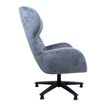Lenestol HOME4YOU Karolina 180x40xh76 cm, eik - Grå - Møbler - Stoler & lenestoler - Lenestoler - Ørelappstol