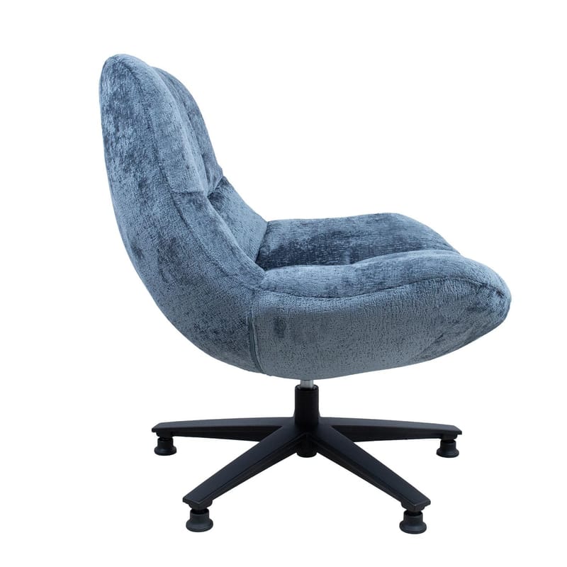 Lenestol HOME4YOU Kendra 100x40xh115 cm, svart - blå - Møbler - Stoler & lenestoler - Lenestoler - Lenestoler uten armlene