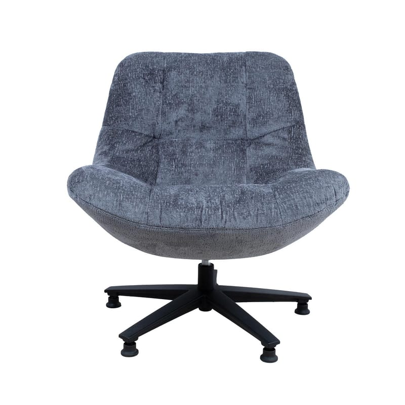 Lenestol HOME4YOU Kendra 80x40xh90 cm, svart - grå - Møbler - Stoler & lenestoler - Lenestoler - Lenestoler uten armlene