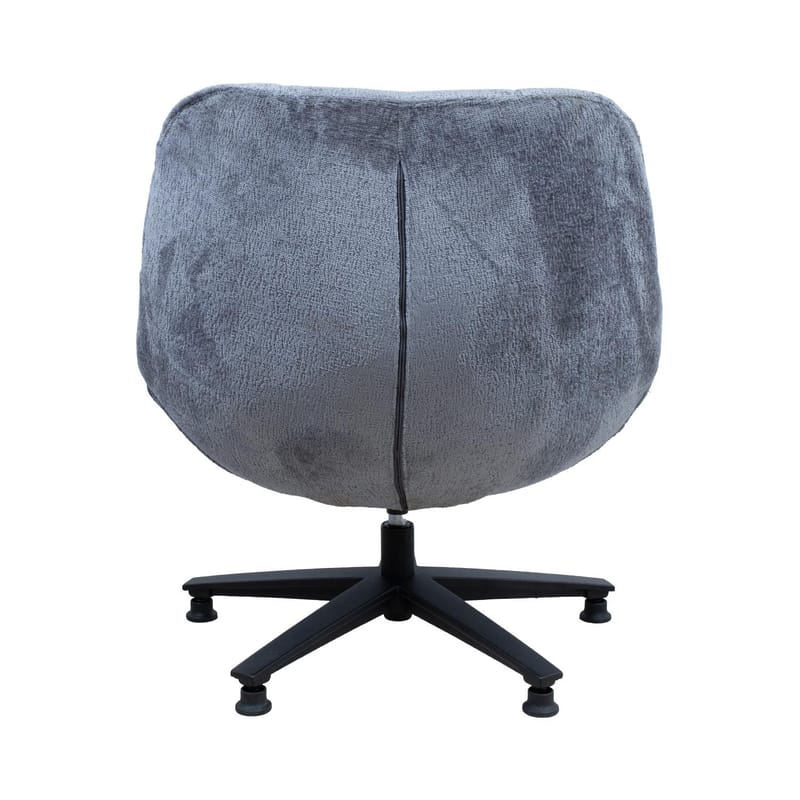 Lenestol HOME4YOU Kendra 80x40xh90 cm, svart - grå - Møbler - Stoler & lenestoler - Lenestoler - Lenestoler uten armlene