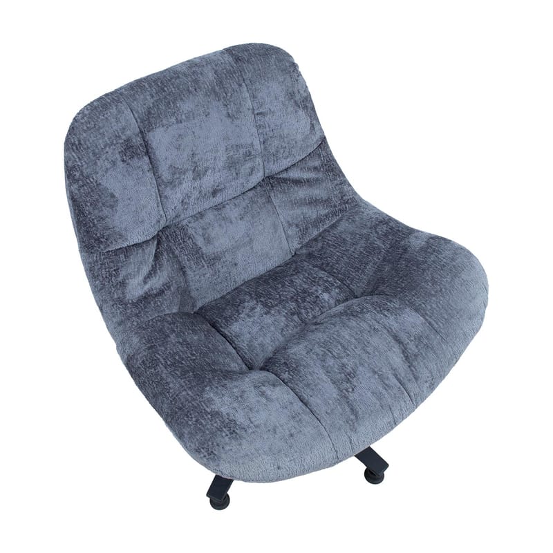 Lenestol HOME4YOU Kendra 80x40xh90 cm, svart - grå - Møbler - Stoler & lenestoler - Lenestoler - Lenestoler uten armlene