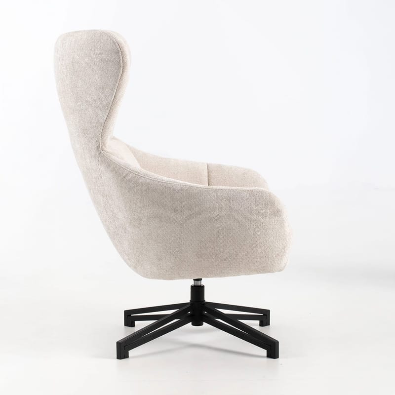 Lenestol HOME4YOU Lionel 158x40xh83 cm, cappuccino - hvit - Møbler - Stoler & lenestoler - Lenestoler