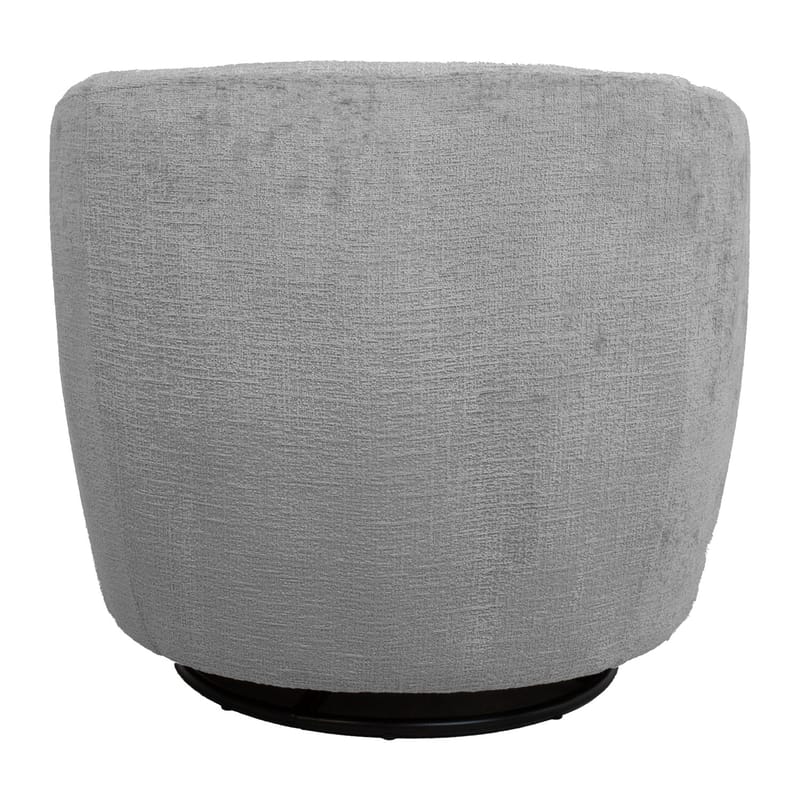 Lenestol HOME4YOU Manuela 80x40xh80 cm, melamin eik - mørkegrå - Møbler - Stoler & lenestoler - Lenestoler - Klubblenestol