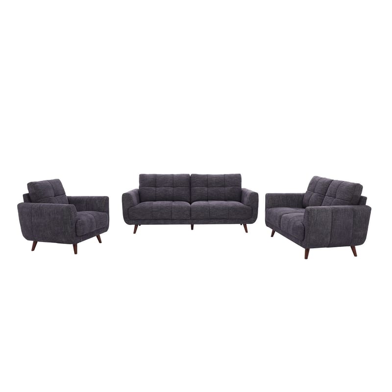 Lenestol HOME4YOU Steve mørk grå - Mørk grå - Møbler - Stoler & lenestoler - Lenestoler - Klubblenestol