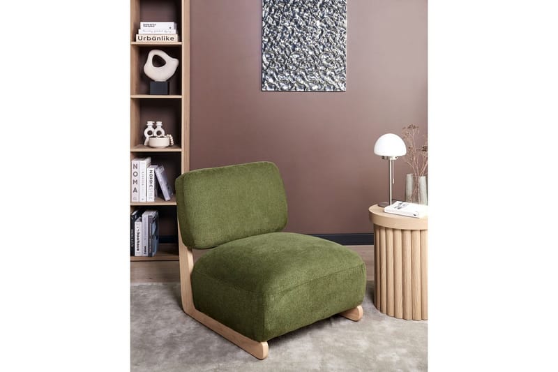 Lenestol Kokkola - Grønn, lyst tre - Møbler - Stoler & lenestoler - Lenestoler