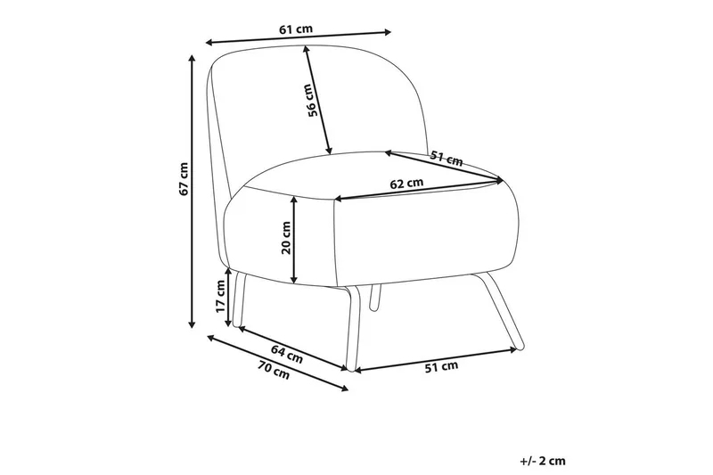 Lenestol Kumla - Møbler - Stoler & lenestoler - Lenestoler - Lenestoler uten armlene