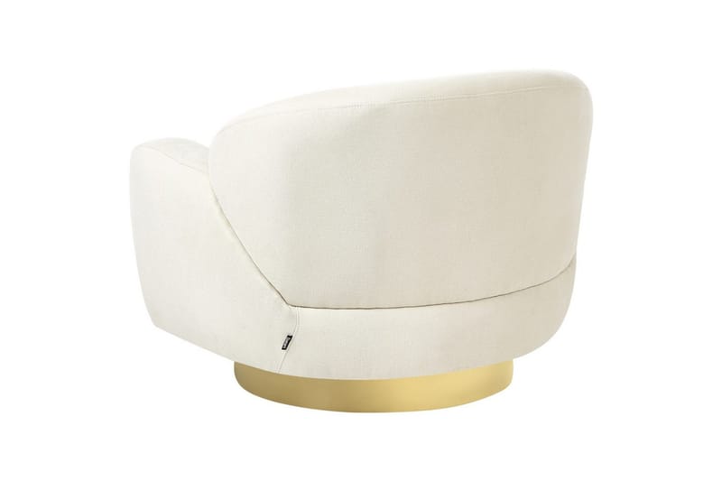Lenestol Lejre Beige/Gull - Beige/Gull - Møbler - Stoler & lenestoler - Lenestoler - Klubblenestol