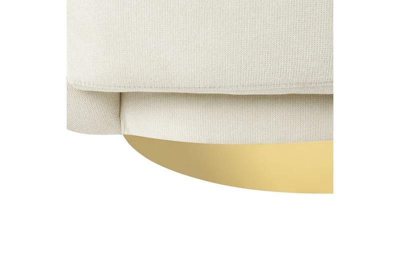 Lenestol Lejre Beige/Gull - Beige/Gull - Møbler - Stoler & lenestoler - Lenestoler - Klubblenestol