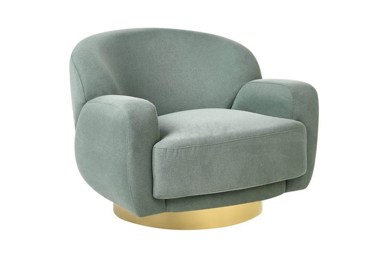 Lenestol Lejre Grønn/gull - Grønn/gull - Møbler - Stoler & lenestoler - Lenestoler - Klubblenestol