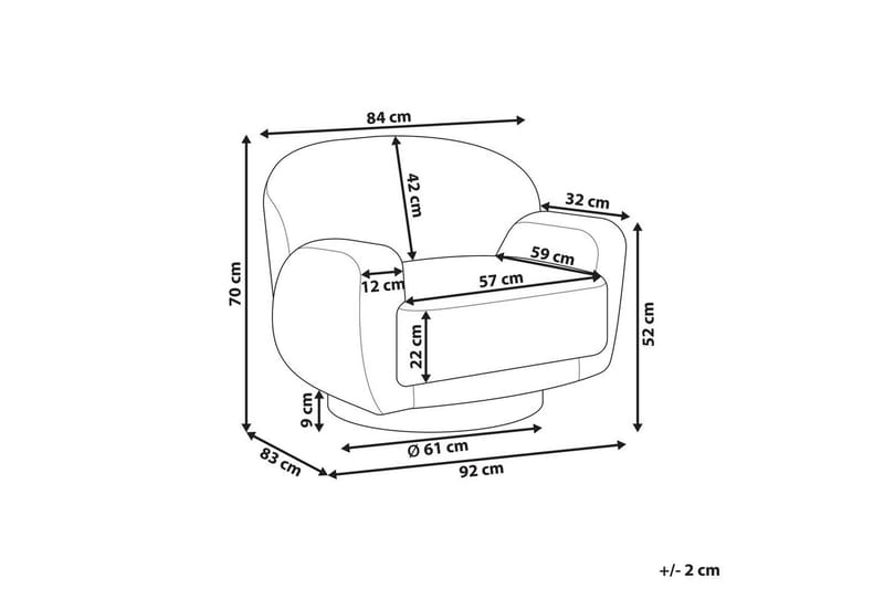 Lenestol Lejre Grønn/gull - Grønn/gull - Møbler - Stoler & lenestoler - Lenestoler - Klubblenestol