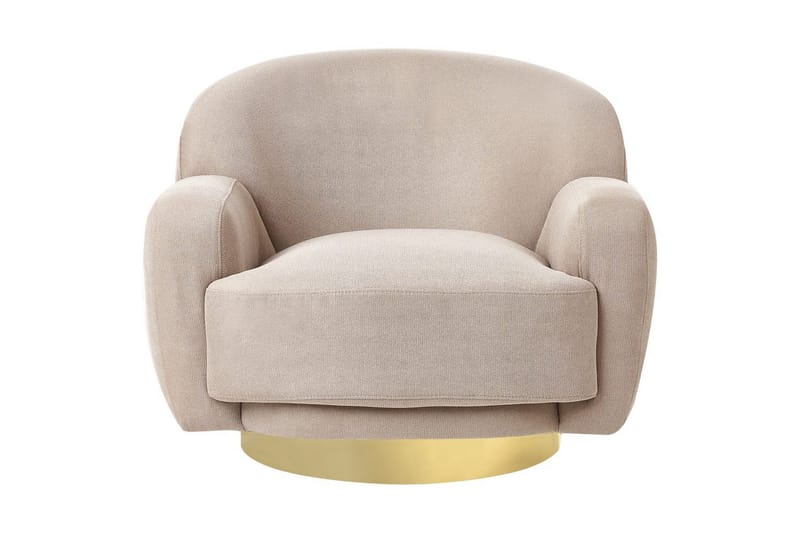 Lenestol Lejre Taupe/gull - Taupe/gull - Møbler - Stoler & lenestoler - Lenestoler - Klubblenestol