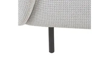 Lenestol Loen - Hvit, Svart/Polyester - Møbler - Stoler & lenestoler - Lenestoler - Klubblenestol