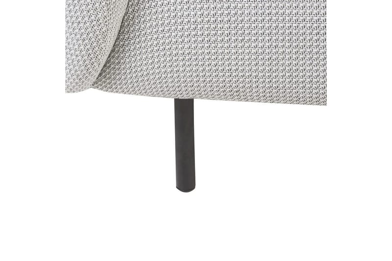 Lenestol Loen - Hvit, Svart/Polyester - Møbler - Stoler & lenestoler - Lenestoler - Klubblenestol