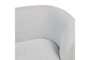 Lenestol Loen - Hvit, Svart/Polyester - Møbler - Stoler & lenestoler - Lenestoler - Klubblenestol