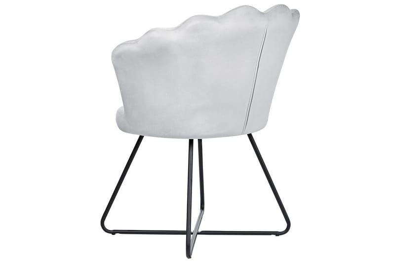 Lenestol Lovelock - Grå, svart/Fløyel - Møbler - Stoler & lenestoler - Lenestoler - Lenestoler uten armlene