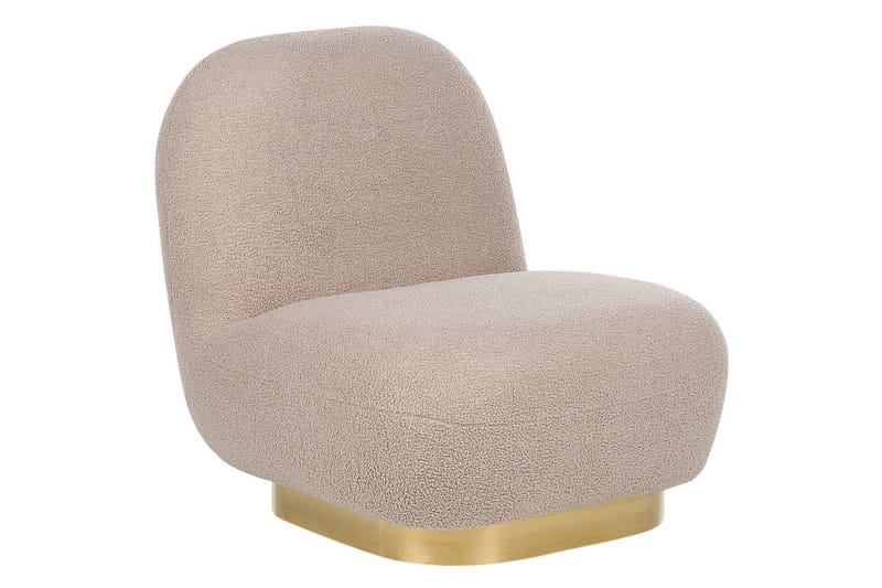 Lenestol Loviisa - Beige, gull - Møbler - Stoler & lenestoler - Lenestoler - Lenestoler uten armlene