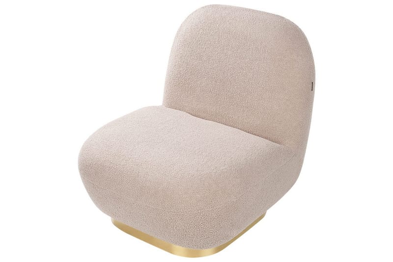 Lenestol Loviisa - Beige, gull - Møbler - Stoler & lenestoler - Lenestoler - Lenestoler uten armlene