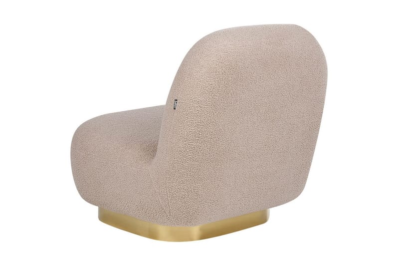 Lenestol Loviisa - Beige, gull - Møbler - Stoler & lenestoler - Lenestoler - Lenestoler uten armlene