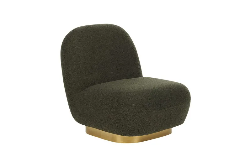 Lenestol Loviisa - Grønn, gull, Grønt, gull - Møbler - Stoler & lenestoler - Lenestoler - Lenestoler uten armlene