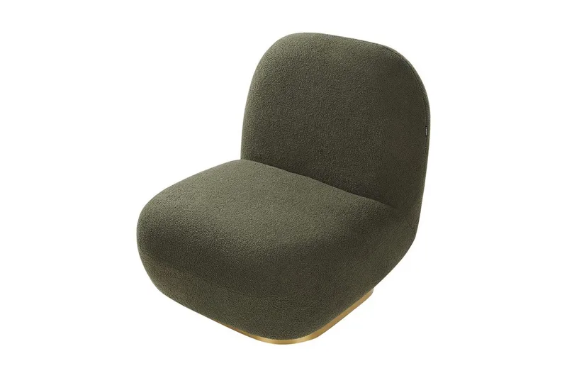 Lenestol Loviisa - Grønn, gull, Grønt, gull - Møbler - Stoler & lenestoler - Lenestoler - Lenestoler uten armlene