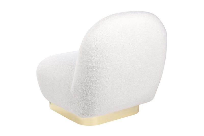 Lenestol Loviisa - Hvit, gull - Møbler - Stoler & lenestoler - Lenestoler - Lenestoler uten armlene