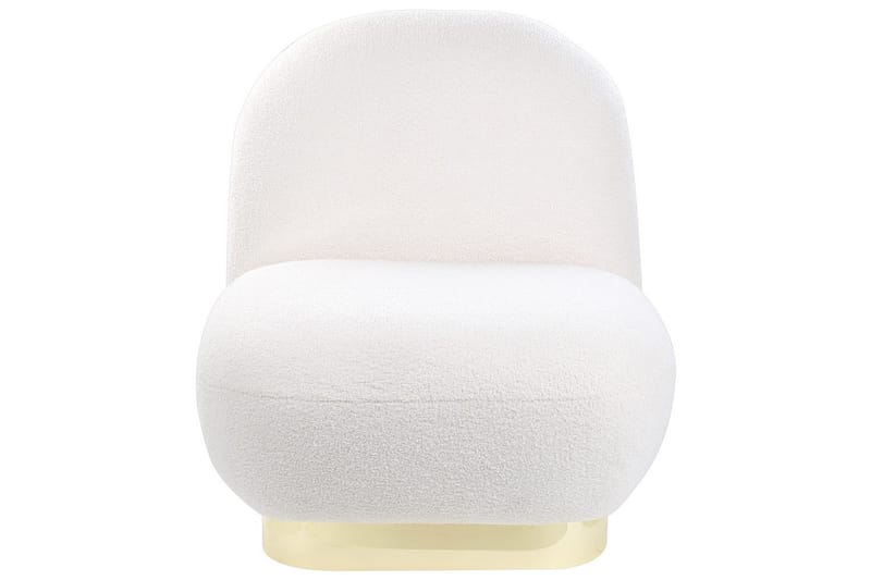 Lenestol Loviisa - Hvit, gull - Møbler - Stoler & lenestoler - Lenestoler - Lenestoler uten armlene