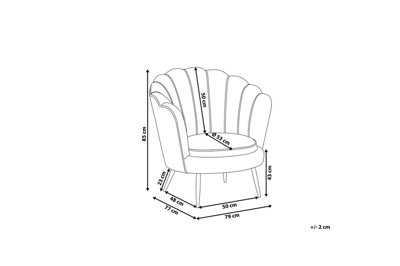Lenestol Lovikka Hvit/Svart - Hvit/Svart - Møbler - Stoler & lenestoler - Lenestoler