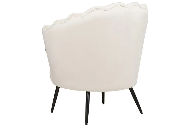 Lenestol Lovikka Hvit/Svart - Hvit/Svart - Møbler - Stoler & lenestoler - Lenestoler - Klubblenestol