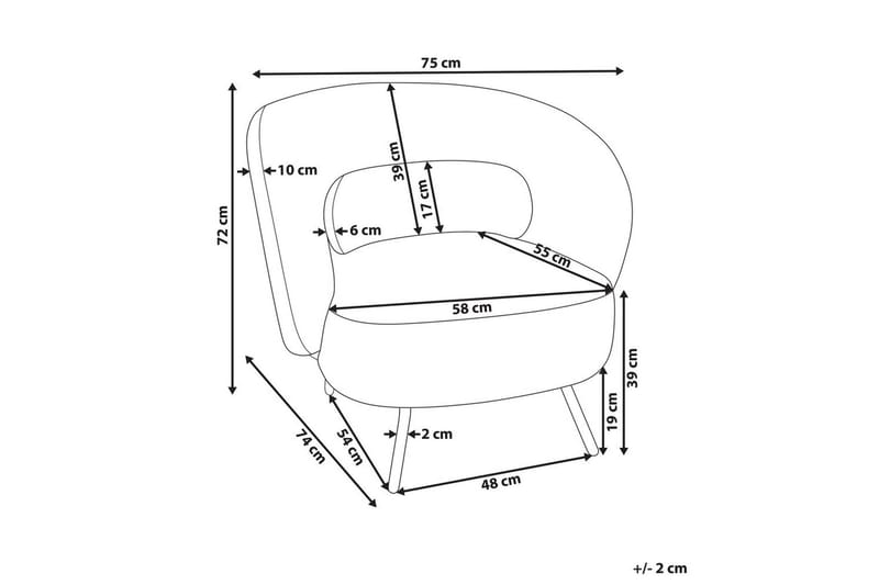 Lenestol Makela - Møbler - Stoler & lenestoler - Lenestoler - Lenestoler uten armlene