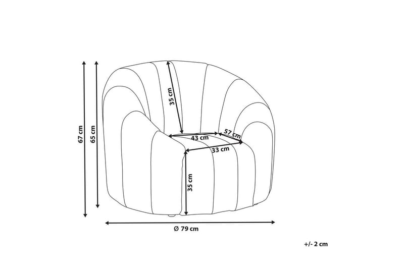 Lenestol Malung - Beige - Møbler - Stoler & lenestoler - Lenestoler - Lenestoler uten armlene