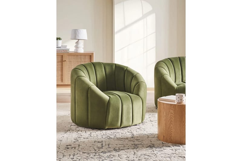 Lenestol Malung - Grønn - Møbler - Stoler & lenestoler - Lenestoler - Lenestoler uten armlene