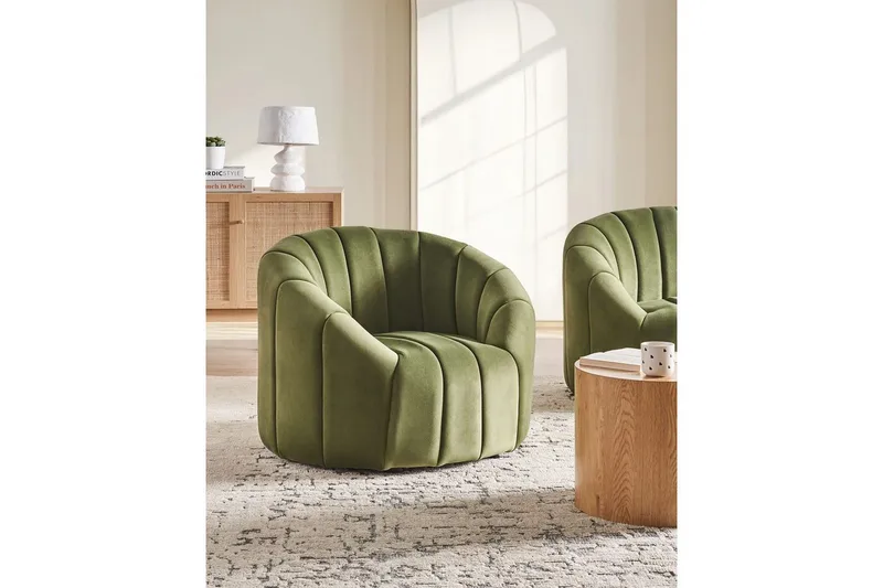 Lenestol Malung - Grønn - Møbler - Stoler & lenestoler - Lenestoler - Lenestoler uten armlene