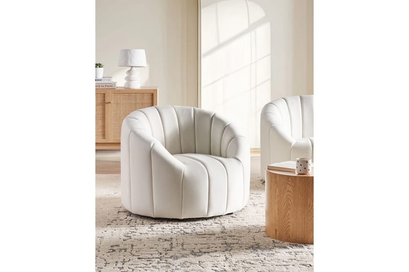 Lenestol Malung - Hvit - Møbler - Stoler & lenestoler - Lenestoler - Lenestoler uten armlene