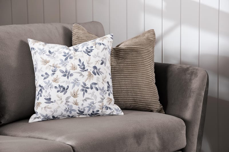 Trend Lenestol med Fotskammel - Muldvarp Fløyel - Møbler - Stoler & lenestoler - Lenestoler - Lenestol med fotskammel