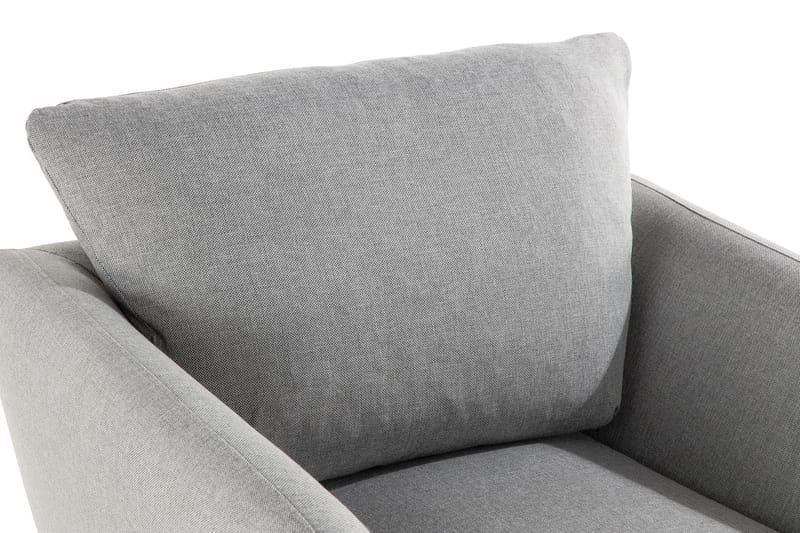 Trend Sofagruppe Lenestol med Fotskammel - Lysegrå - Møbler - Stoler & lenestoler - Lenestoler - Lenestol med fotskammel