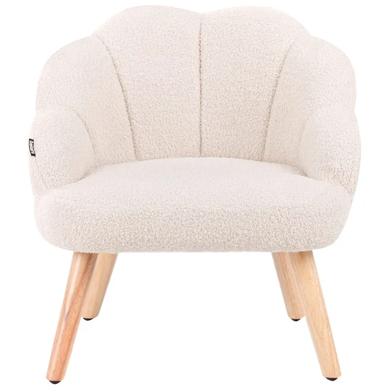 Lenestol Miland - Beige, lyst tre - Møbler - Stoler & lenestoler - Lenestoler - Lenestoler uten armlene